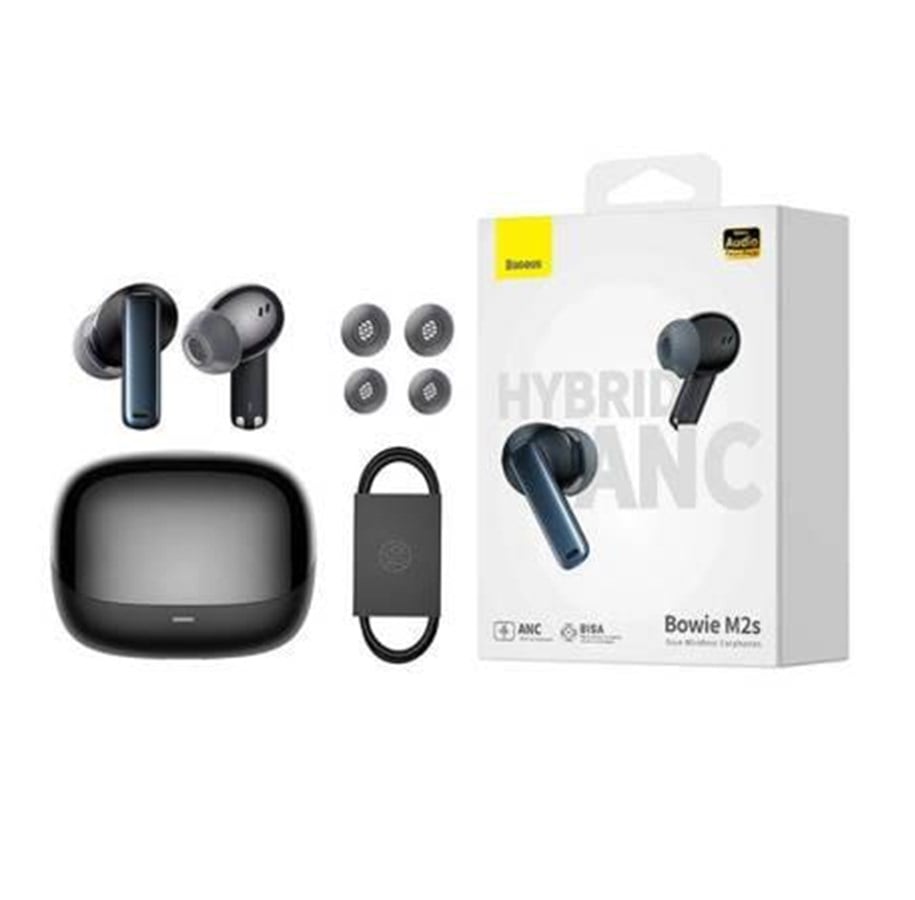 Headphones/Headsets - Baseus Earphones TWS  Bowie M2s (black) - NGTW350101