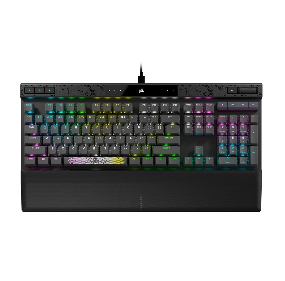 Toetsenbord - Corsair K70 MAX - US - Toetsenbord - Engels (US international) - Grijs - CH-910961G-NA