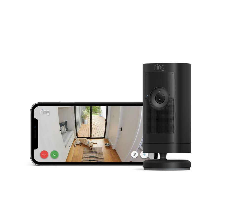 Smart Home - Ring Stick Up Cam Pro Outdoor Camera Battery Black - B09CKBB89Q