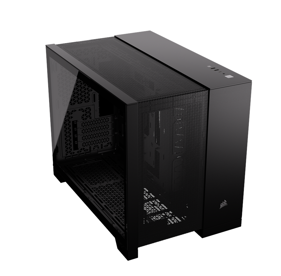 Case - Corsair 2500D Airflow - Dual Chamber - Case - Minitower - Zwart - CC-9011263-WW