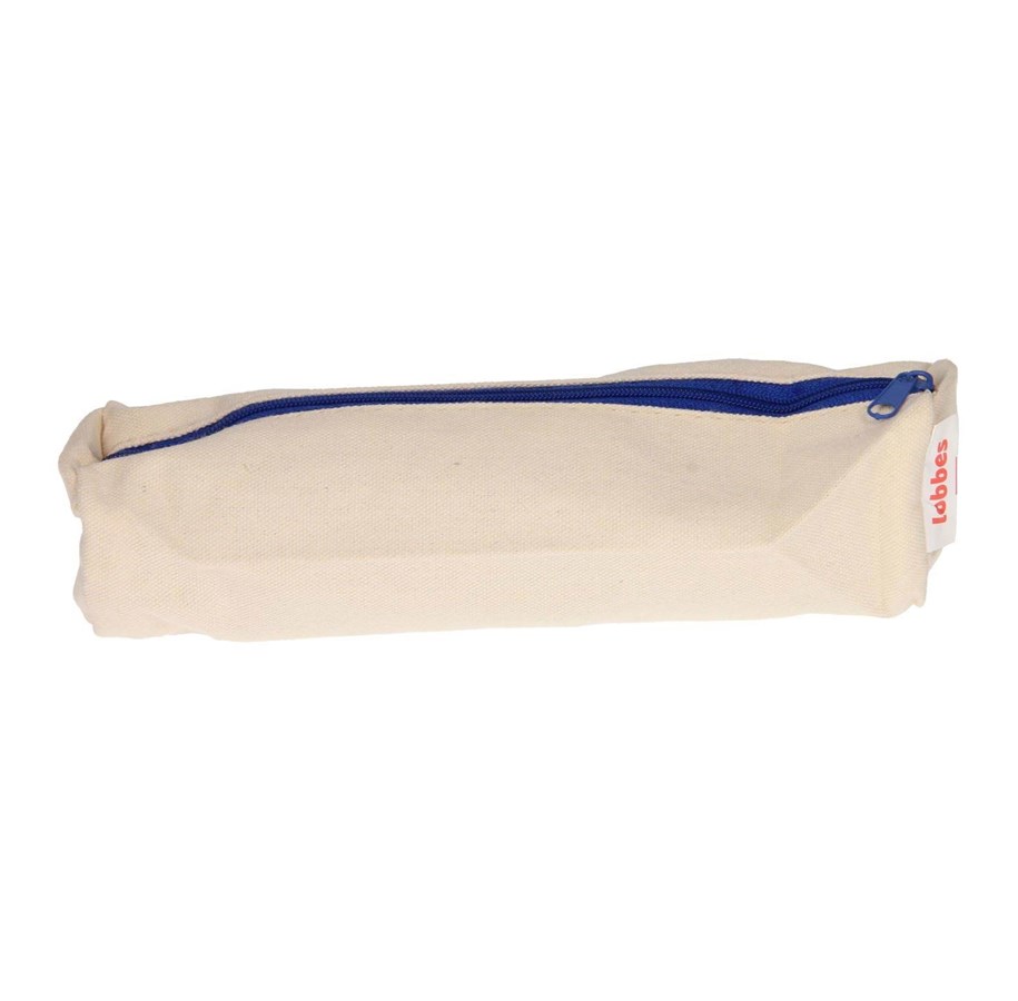 School accessoires - Lobbes Cotton Pencil Case - Blue - Pencil bag-blue