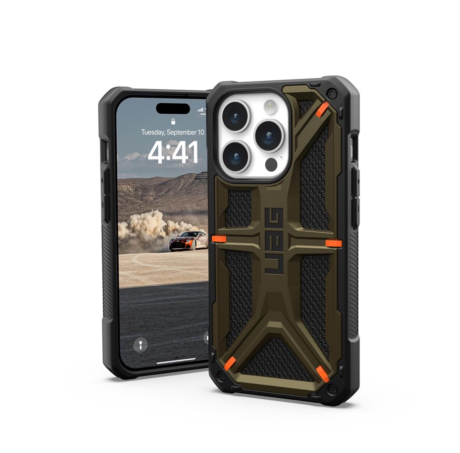 Mobiel - Covers & Cases - UAG Monarch - kevlar element green - iPhone 15 Pro - 11427811397B
