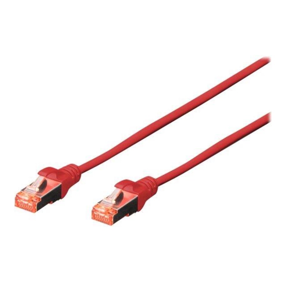 Netwerk - kabel - DIGITUS Professional patch cable - 3 m - red - Rood - 3m - DK-1644-030-R-10