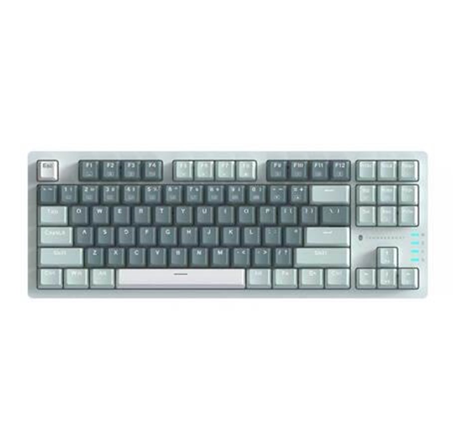 Toetsenbord - Thunderobot K87 Wired Mechanical Keyboard Red Switch (green) - Engels (US international) - Groen - JM03NQ002
