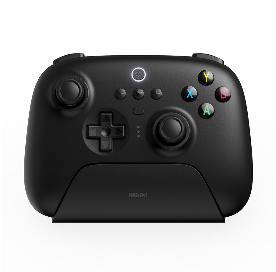 Gaming accessoires - 8BitDo Ultimate 2.4G Wireless Controller (Hall Effect) with Charging Dock - Black - Wireless Controller - Android - RET00414