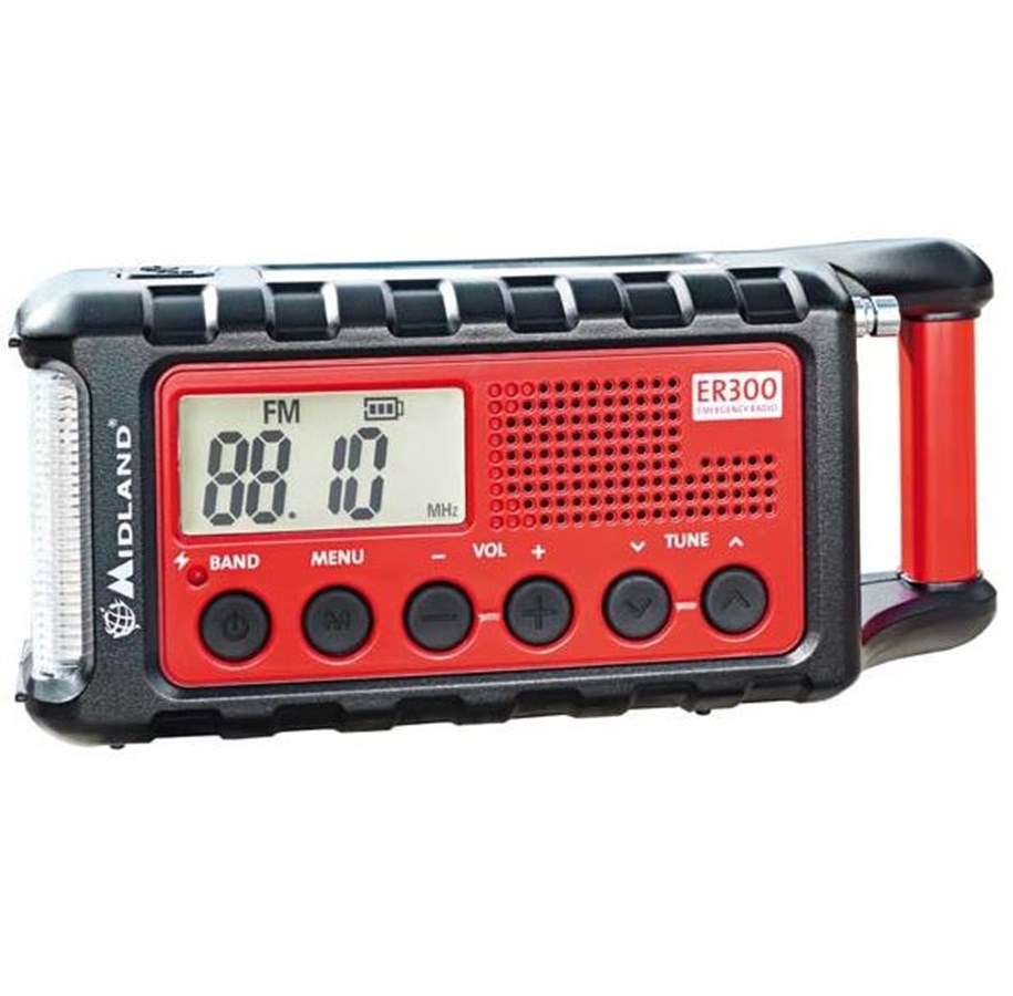 DAB & Wekkerradio - MIDLAND ER300 - Emergency Radio - Solar- Dynamo - 2600mAh Powerbank - C1173