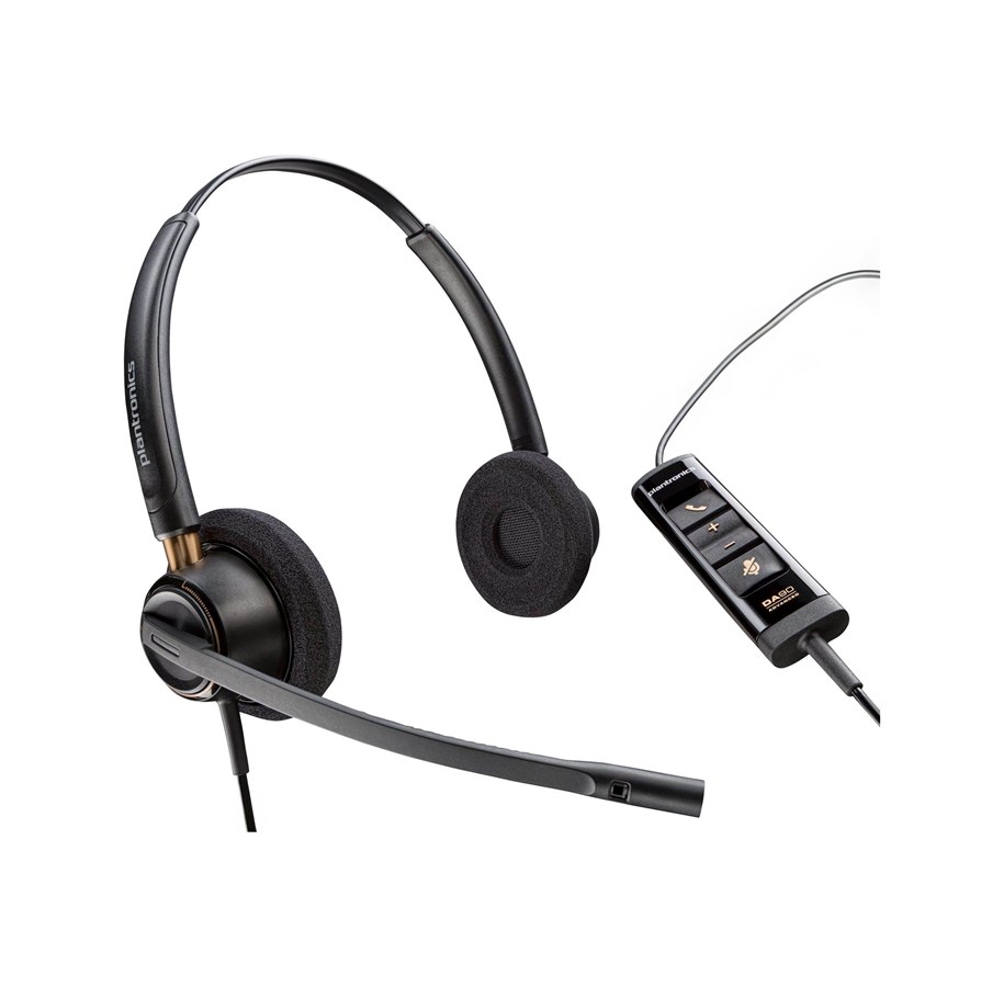 Headphones/Headsets - Poly EncorePro 525-M | On Ear headset | Microphone | Active noisereduction - 783R2AA