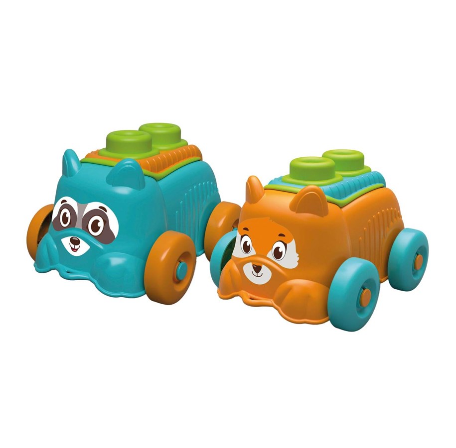 Speelgoed voor baby's - Clementoni Baby Soft Clemmy Blocks Bucket Dog - 17904