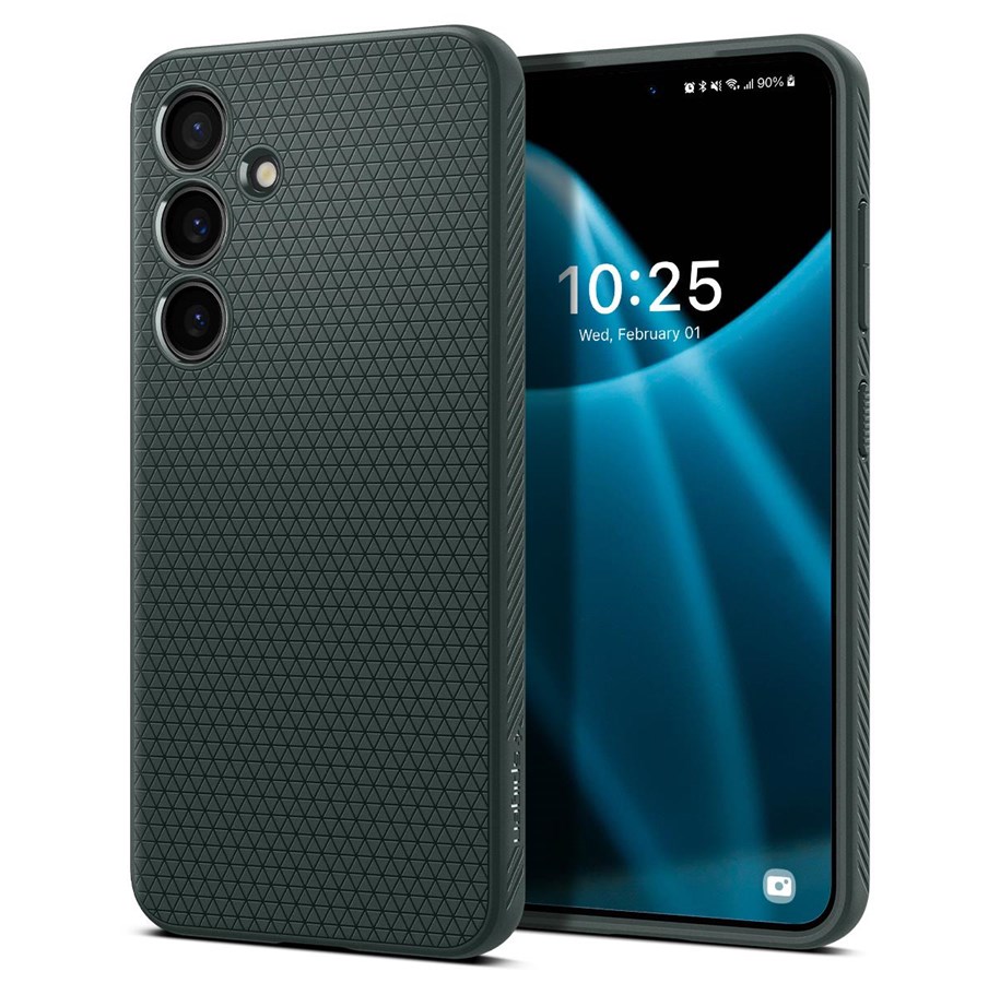 Mobiel - Covers & Cases - Spigen Liquid Air - abyss green - Samsung Galaxy S24 - ACS07348