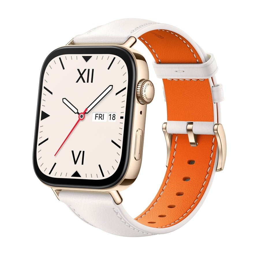 Smartwatch, Sporthorloge en Activity Tracker - Huawei Watch FIT 3 - Pearl White Leather - 55020CEH