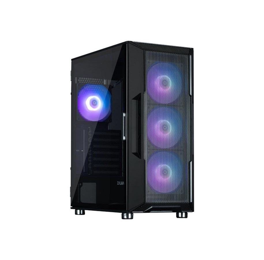 Case - Zalman I3 Neo ARGB Black ATX/Mid Tower TG 4 ARGB - Case - Tower - Zwart - I3 Neo ARGB Black