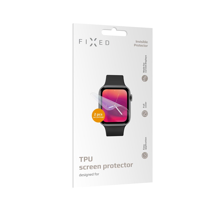 Mobiel - Beschermend glas - FIXED INVISIBLE Screen Protector Apple Watch 41mm 2pcs - FIXIP-817