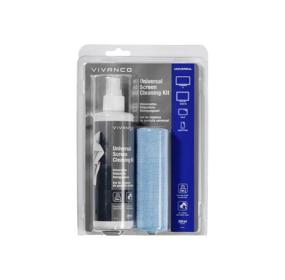 Systeemaccessoires  - Vivanco Universal Screen Cleaning Kit 250 ml - 4008928397529