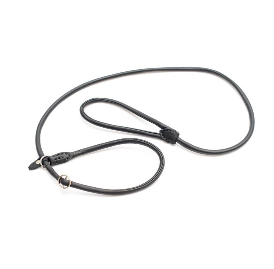 Honden - Timely PARIS Retrieverline Sort 6 mm. 120 cm. krom m/stop - T1316120B