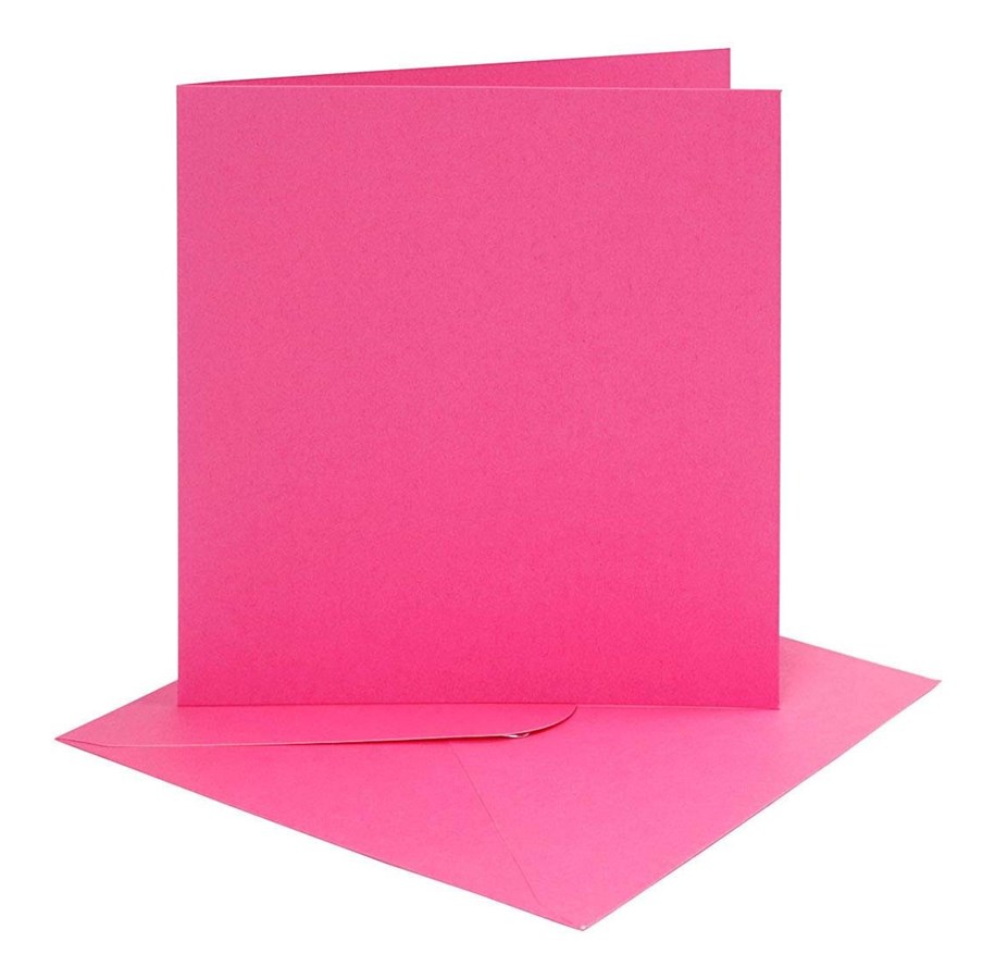 Speelgoed - Creativ Company Cards and Envelopes Dark Pink 4 pcs. - 230548