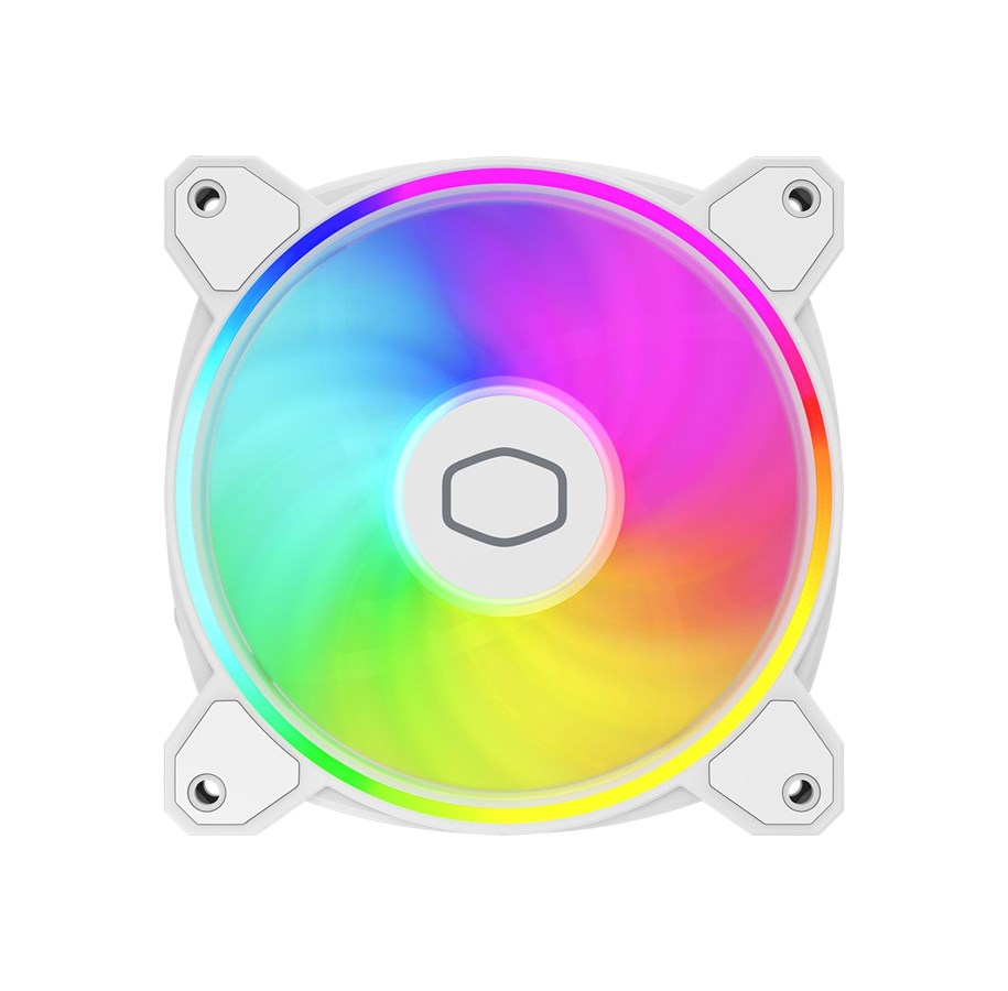 Case Fan - Cooler Master MasterFan MF120 HALO² - Case ventilator - 120mm - Wit - MFL-B2DW-21NP2-R2
