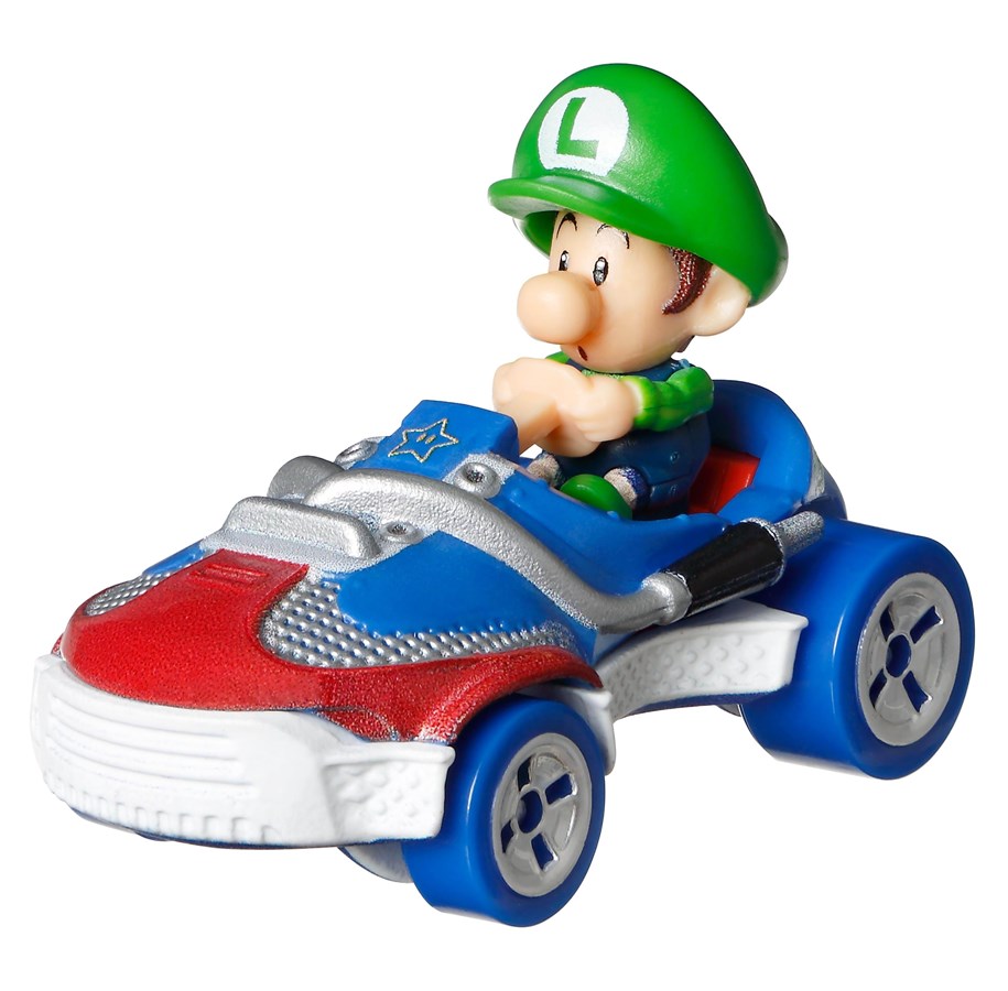 Merchandise - Hot Wheels - Mario Kart Baby Luigi Sneeker Vehicle - HDB28