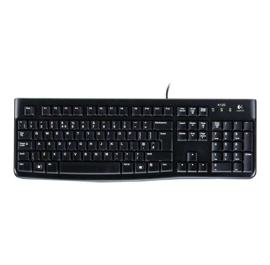 Toetsenbord - Logitech Desktop MK120 - Keyboard and mouse set - Grieks - Zwart - 920-002541