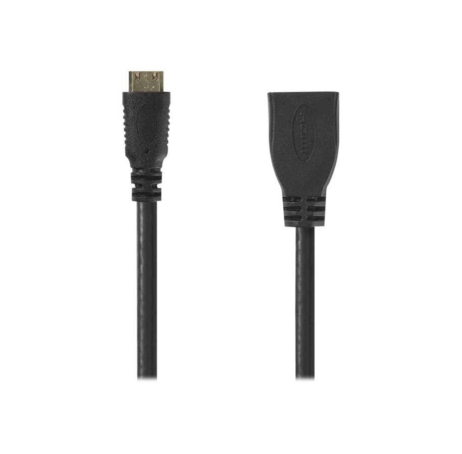 Beelscherm- en tv-kabel - Nedis HDMI cable with Ethernet - 20 cm - CVGP34590BK02