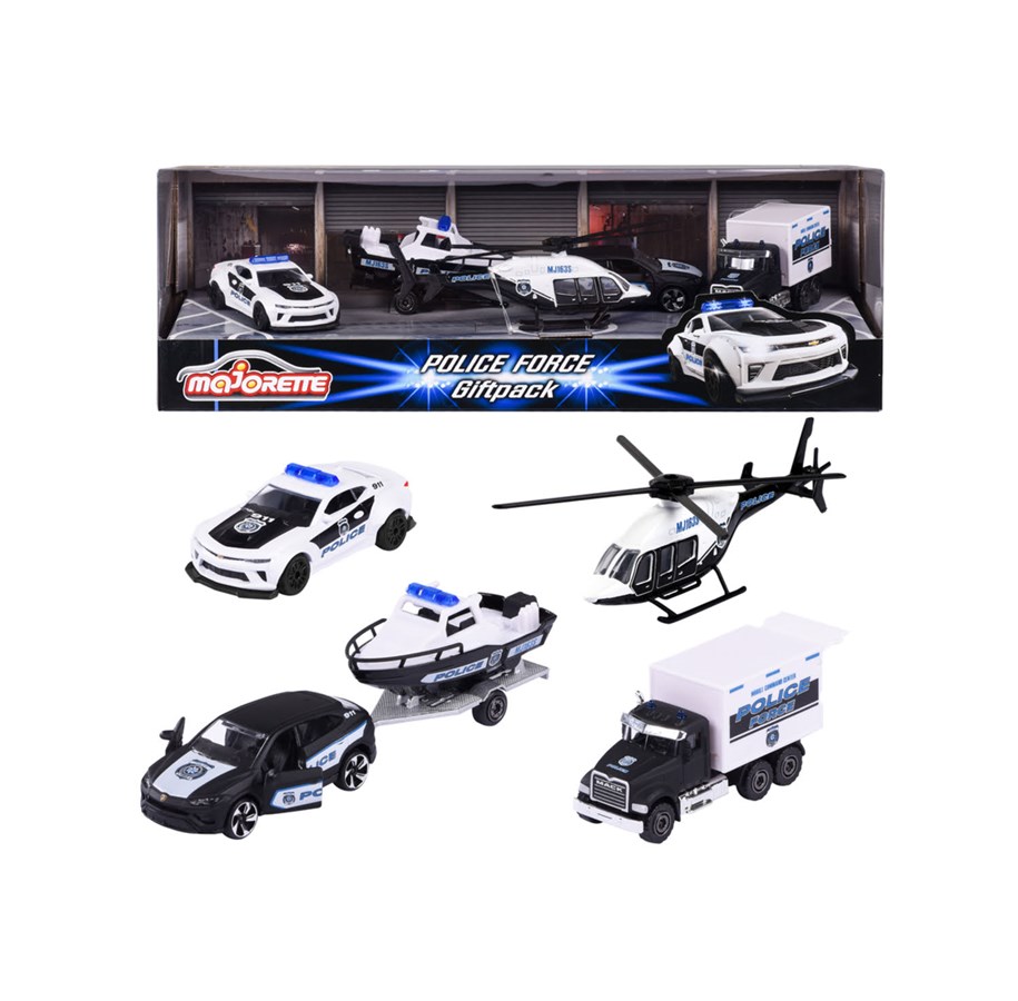 Speelgoedauto - Majorette Police Force 4 Pieces Giftpack - 212053188