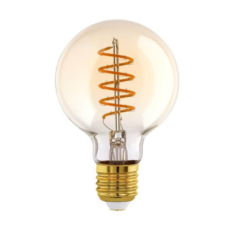 Armaturen & Lampen - EGLO LED spot G80 Globe 4W/820 245 lumen amber dimmable E27 *DEMO* - 110079