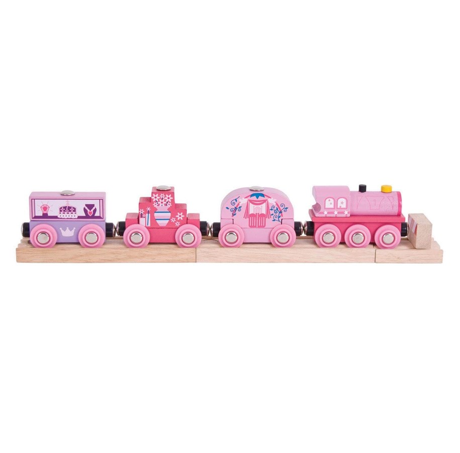 Houten speelgoed - Bigjigs Wooden Princess Train - BJT451