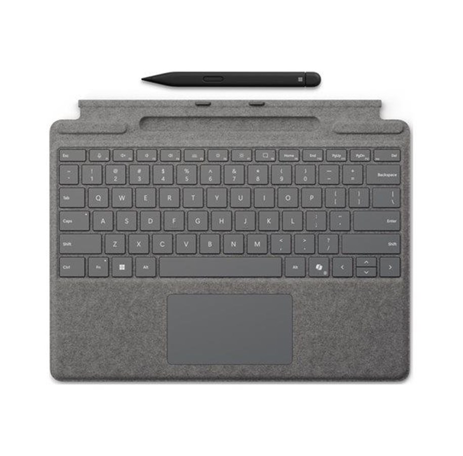 Toetsenbord - Microsoft Surface Pro Keyboard - Toetsenbord - Noords - Grijs - 8XA-00246