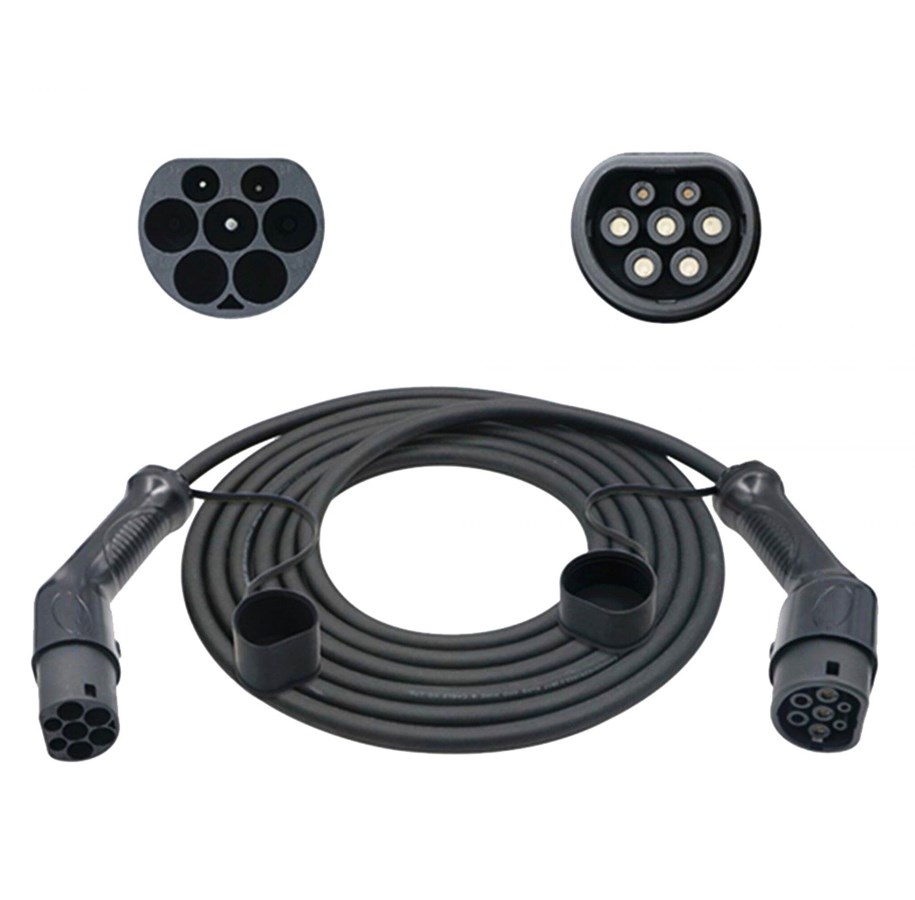 Elektrische auto oplader - Sinox EV Charging Cable Mode 3 - 32A 3 phases - 5m - Black - SEV6020