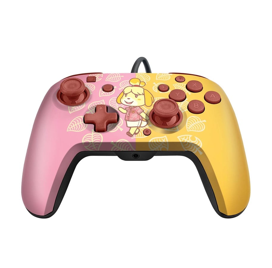 Gaming accessoires - PDP Faceoff Deluxe Audio Isabelle - Wired Controller - Nintendo Switch - 500-134-C4AC