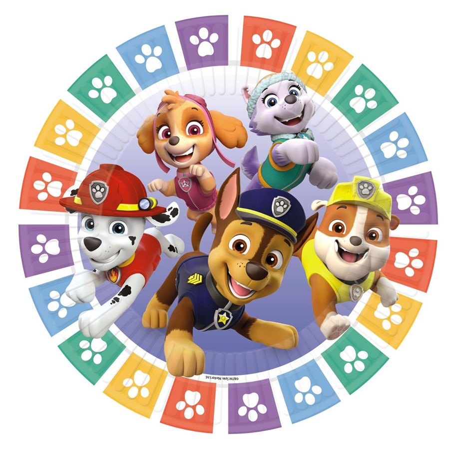Speelgoed - Haza Witbaard - PAW Patrol Plates 8pcs. - AM9914236-66