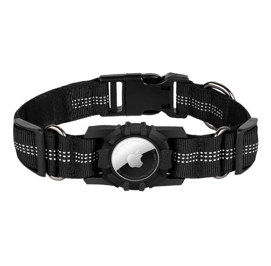Honden - Lippa AirTag Tracking Halsband voor Honden Zwart Maat: Large 43,5-61cm - LPCOVER0031