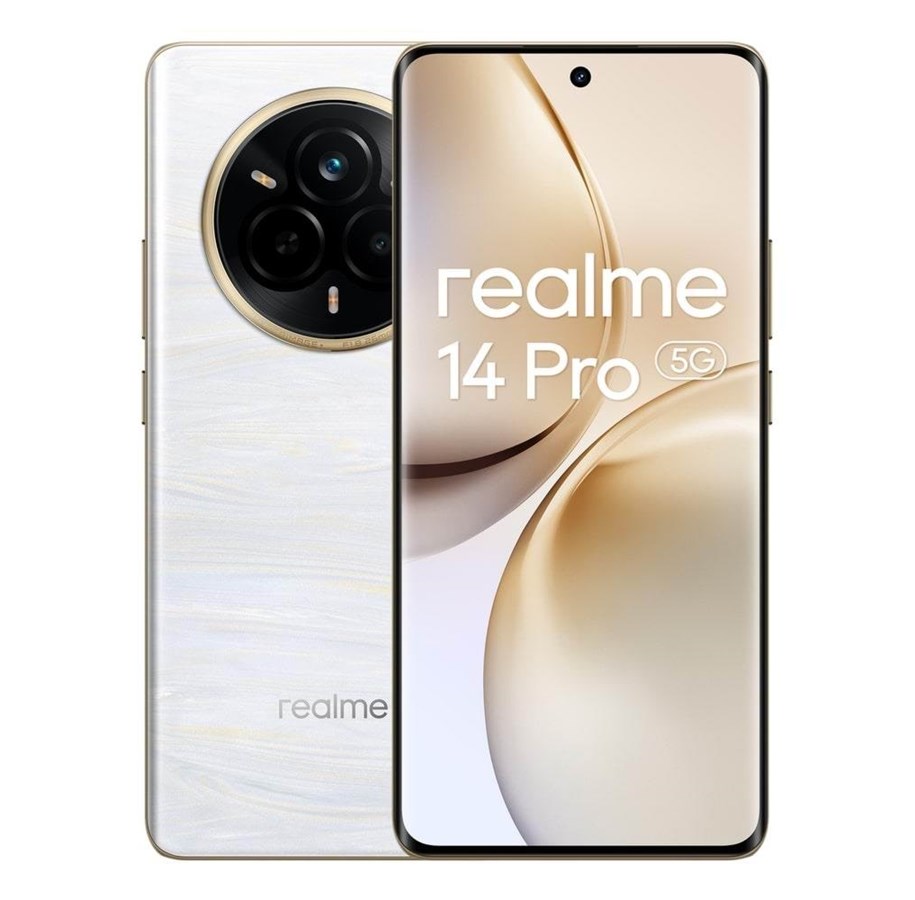 Mobiel - realme 14 Pro 5G 512GB/12GB - Pearl White - 631011005704