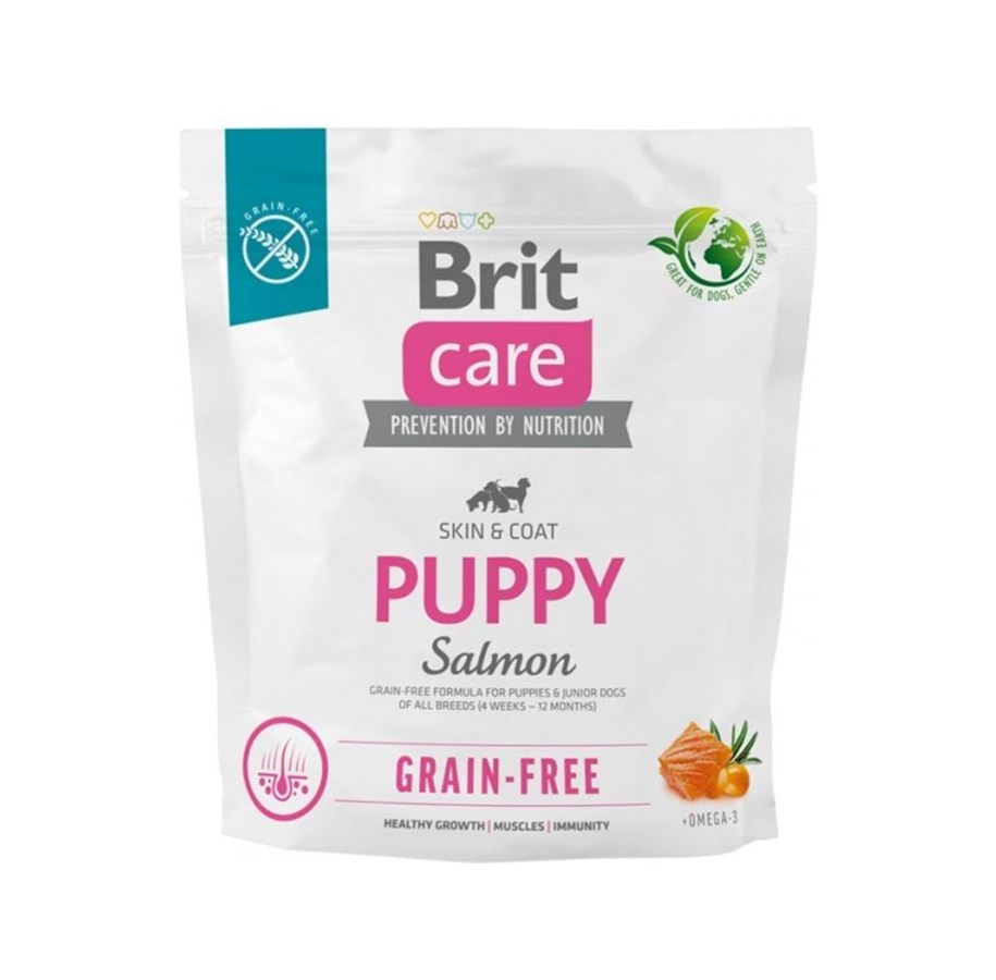 Honden - Brit Care Dog Grain-free Puppy Salmon 1 kg - 100-172193
