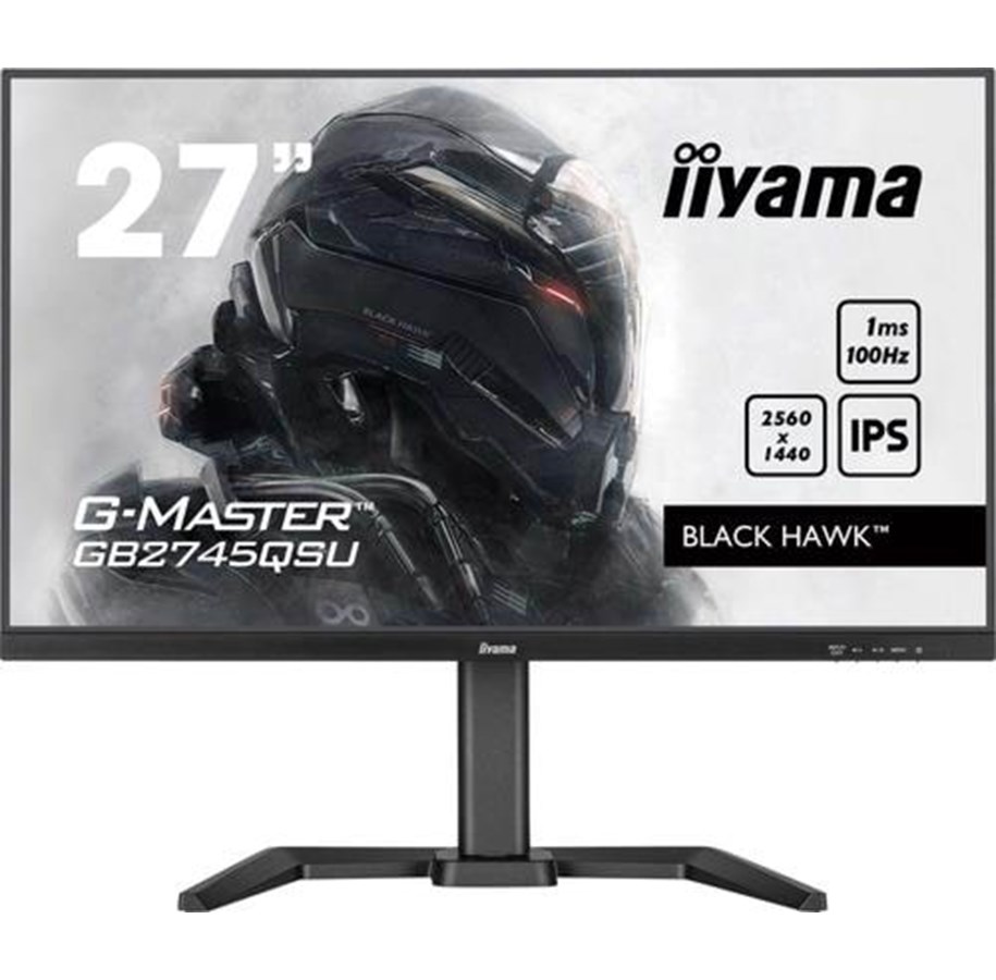 Scherm - 27" iiyama G-MASTER Black Hawk GB2745QSU-B2 - LED monitor - 27" - GB2745QSU-B2
