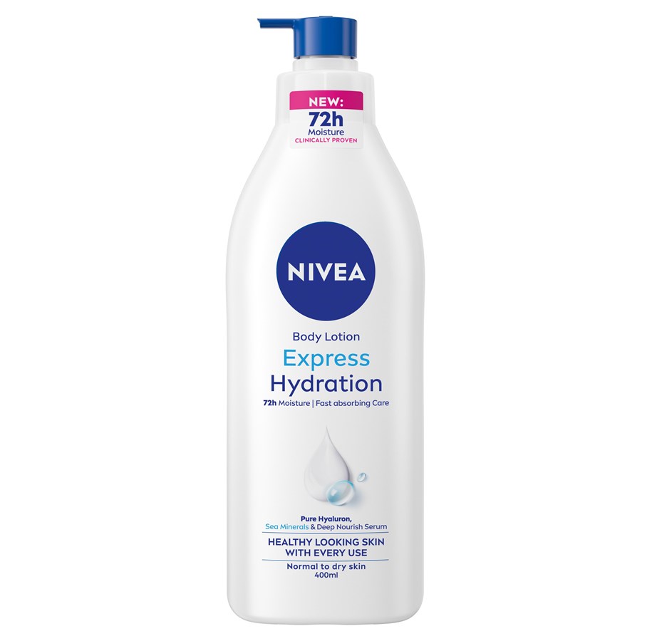 Lichaamsverzorging - Nivea Express Hydration Body Lotion Pump 400 ml - 4005900444554