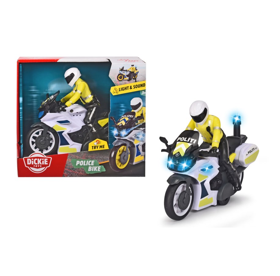 Speelgoedauto - Dickie Police Bike - Danish - 203712018018