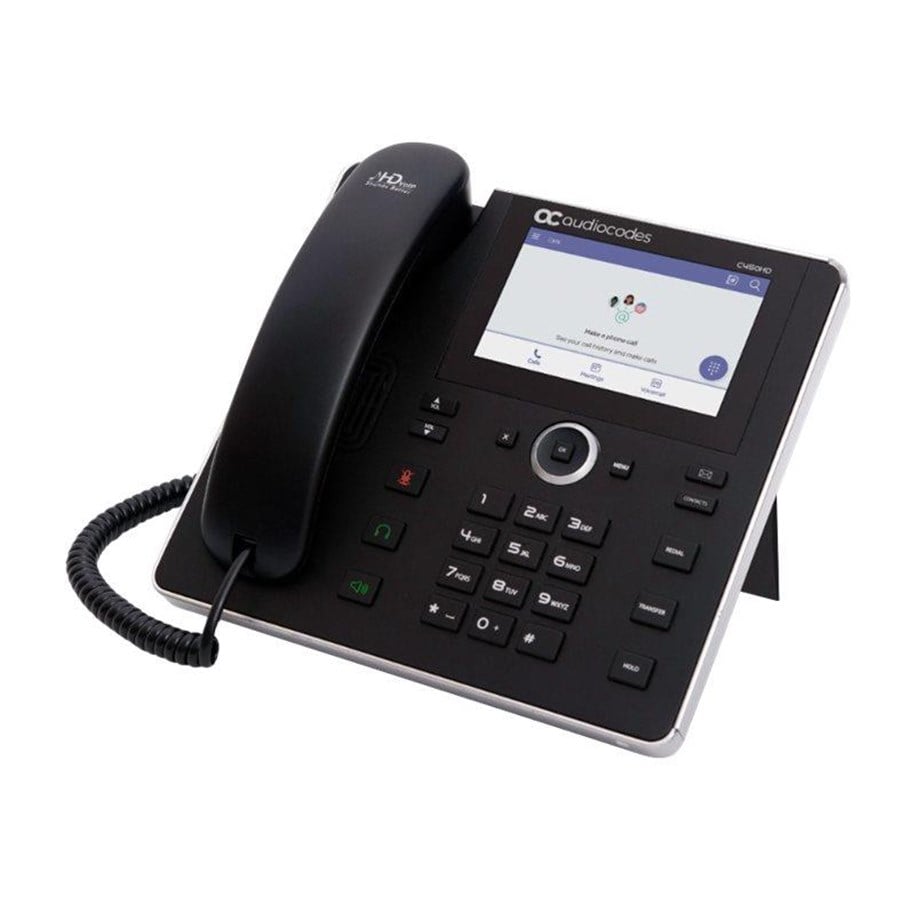 Vaste telefoon - AudioCodes C450HD - VoIP phone - with Bluetooth interface with caller ID - 3-way call capability - IPC450HDEG-DBW