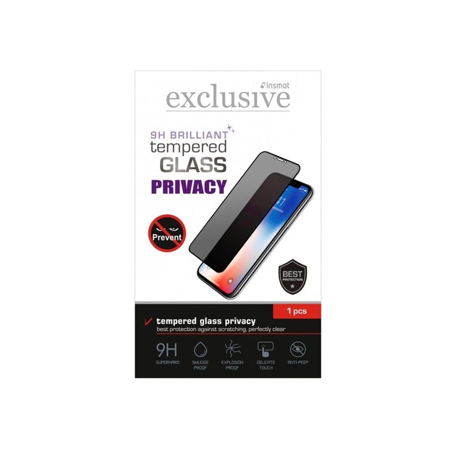 Mobiel - Beschermend glas - Insmat Exclusive - screen protector for mobile phone - full screen - 861-1624