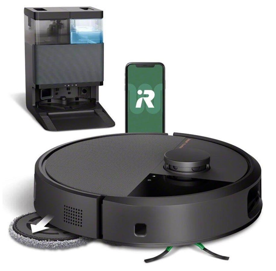 Robotstofzuiger - iRobot Robotstofzuiger Roomba Plus 505 Combo-robot + AutoWash™-dock – Zwart *DEMO* - 100000464