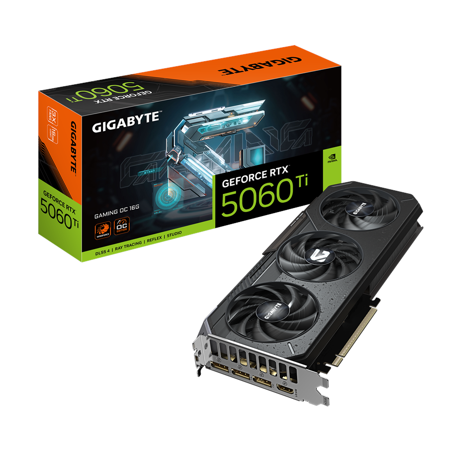 Grafische kaarten - GIGABYTE GeForce RTX 5060 Ti GAMING OC - 16GB GDDR7 RAM - Grafische kaarten - GV-N506TGAMING OC-16GD