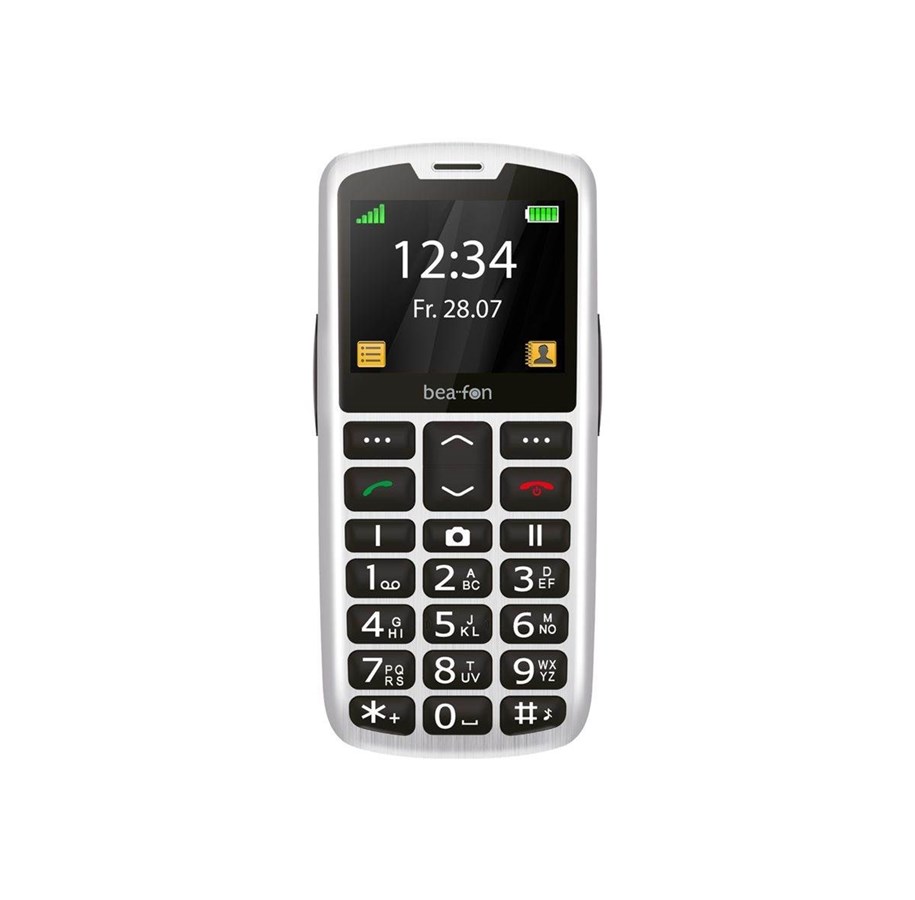 Mobiel - Beafon Bea-fon Silver Line SL260 - silver/black - feature phone - GSM - SL260_EU001SB