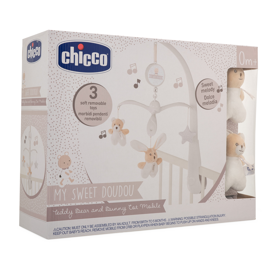 Speelgoed voor baby's - Chicco Bear & Bunny Cot Mobile - 300-00009714000000