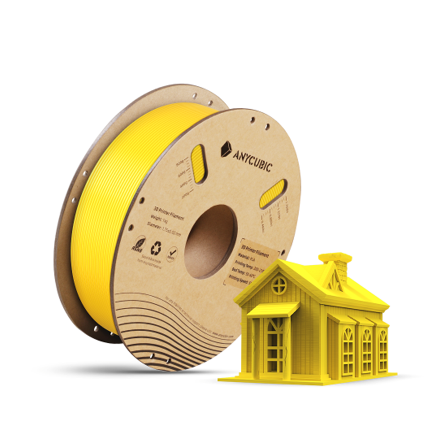 Filament - 3D-printer - ANYCUBIC PLA Basic 1.75 mm 1 KG Yellow - AHPLVY-103