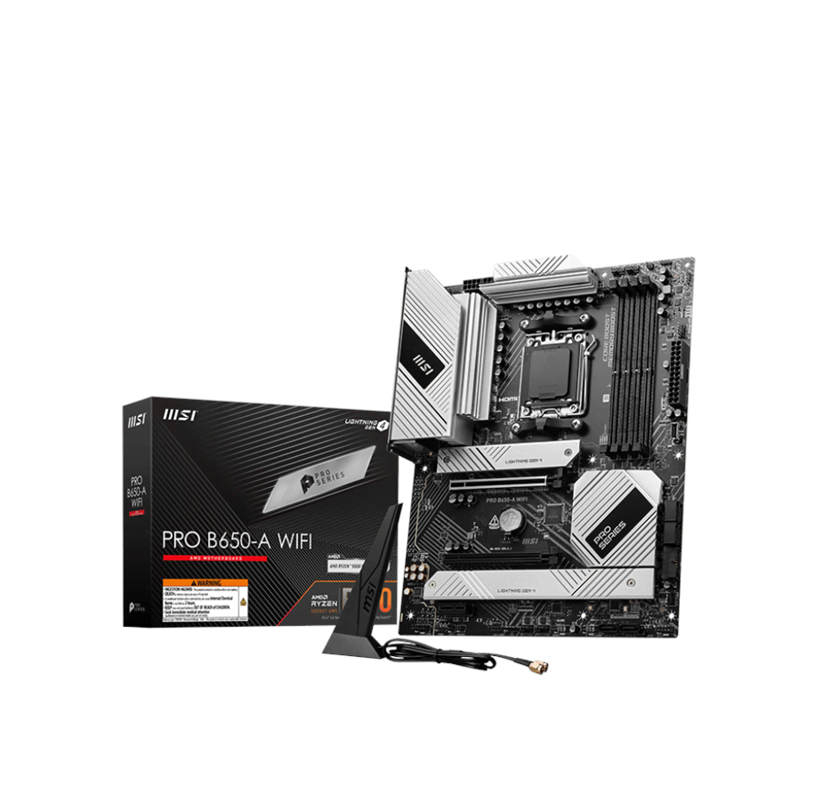 Moederbord - MSI PRO B650-A WIFI Moederbord - AMD B650 - AMD AM5 - DDR5 RAM - ATX - PRO B650-A WIFI