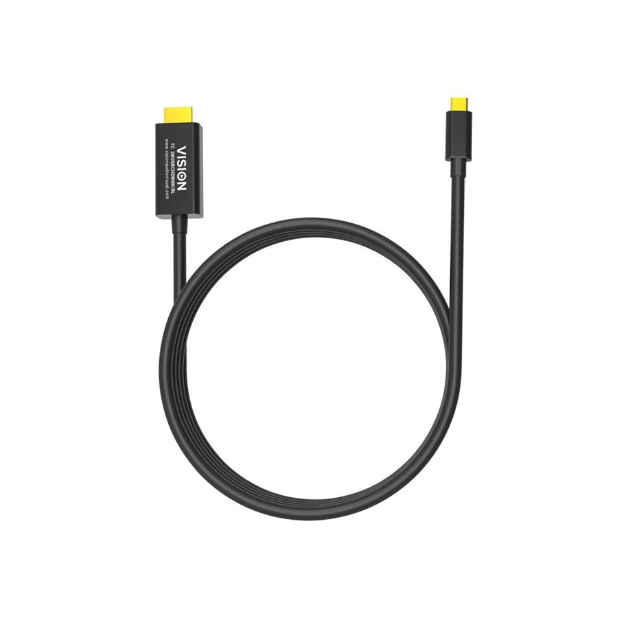 Beelscherm- en tv-kabel - Vision adapter cable - 2 m - TC 2MUSBCHDMI8K/BL
