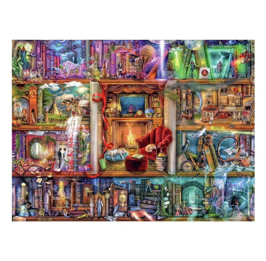 Puzzels - Ravensburger Jigsaw puzzle The Great Library 1500 pcs. Vloer - 120001904