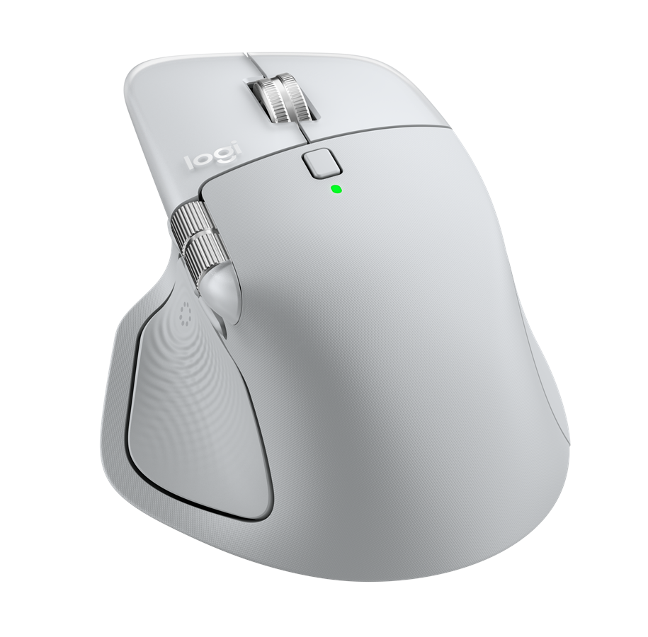 Muis - Logitech MX Master 4 for MAC (Pale Grey) - Ergonomische muis - Laser - 8 knoppen - Wit - 910-007576