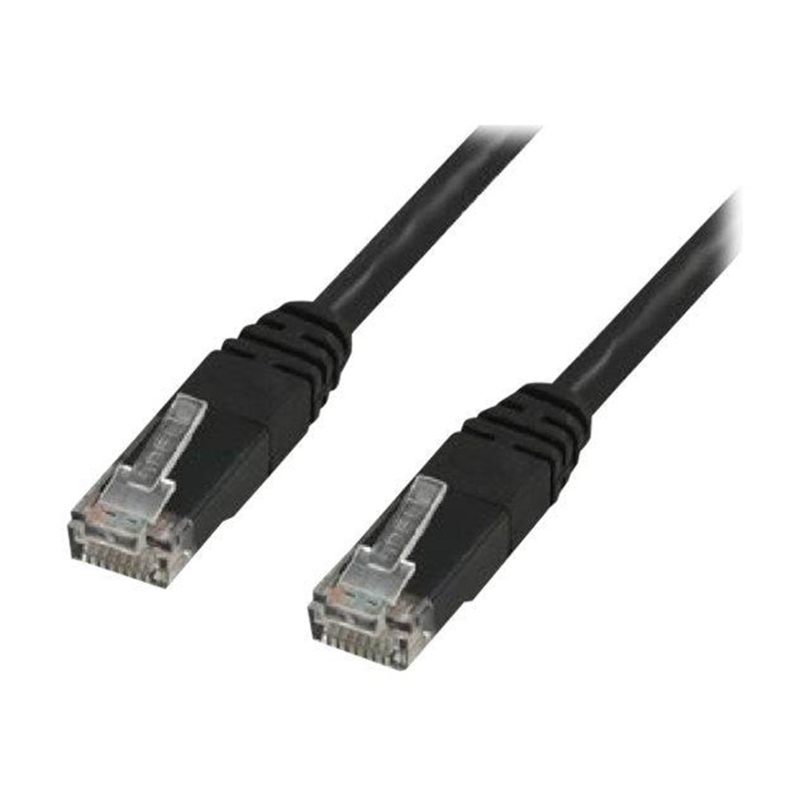 Netwerk - kabel - X-SHIELD patch cable - 2 m - black - Zwart - 2m - XS-CAT6-UUTP-BLK-2M