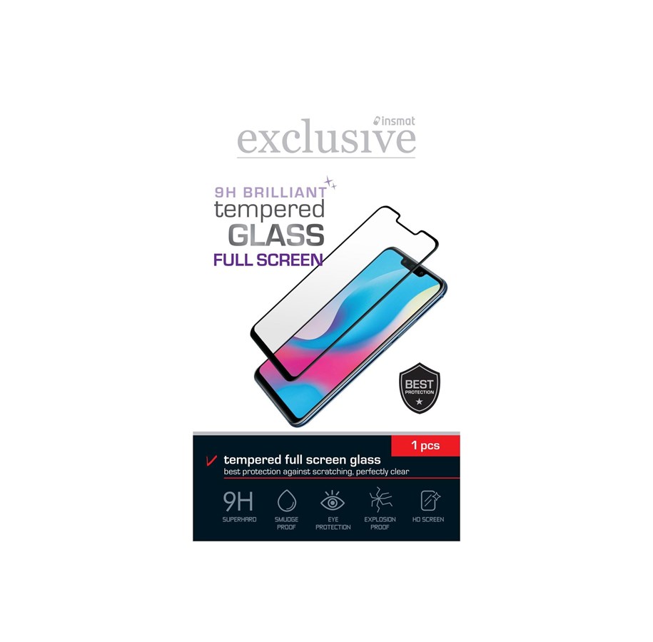 Mobiel - Beschermend glas - Insmat Exclusive - screen protector for mobile phone - full screen - 861-1638