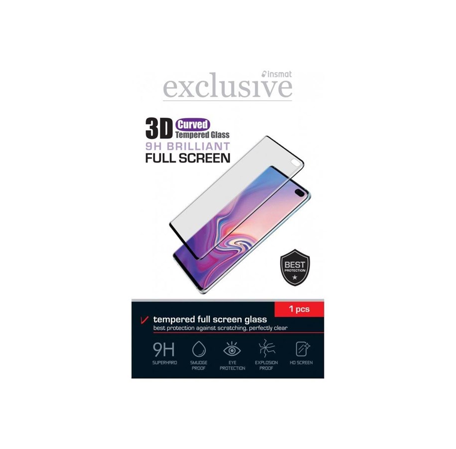 Mobiel - Beschermend glas - Insmat Exclusive - screen protector for mobile phone - full screen - 861-1635
